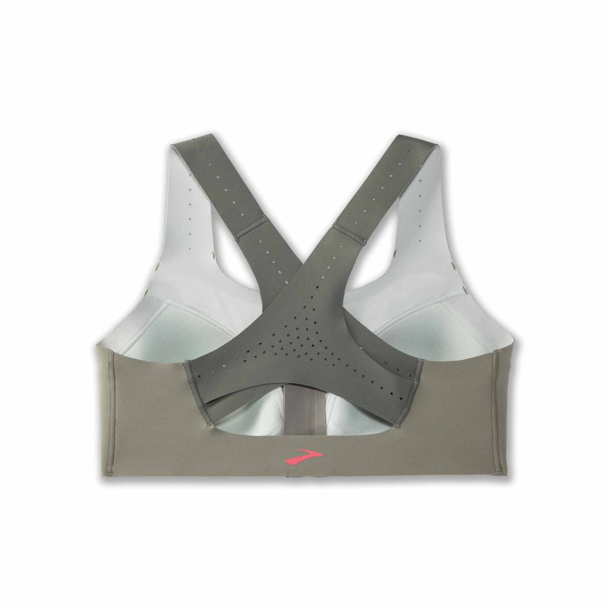 Brooks Dare Zip Run Bra 2.0 soutien-gorge de course à pied - Pebble / Dark Pebble / Cool Mint