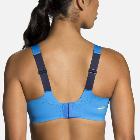 Brooks Dare Scoopback soutien-gorge fluoro blue bolt navy dos 2