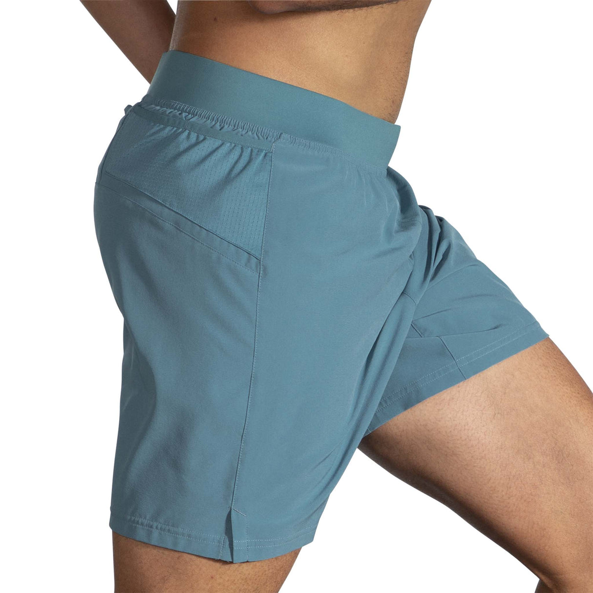 Brooks Sherpa 7-inch Short de course à pied homme lateral - slate blue