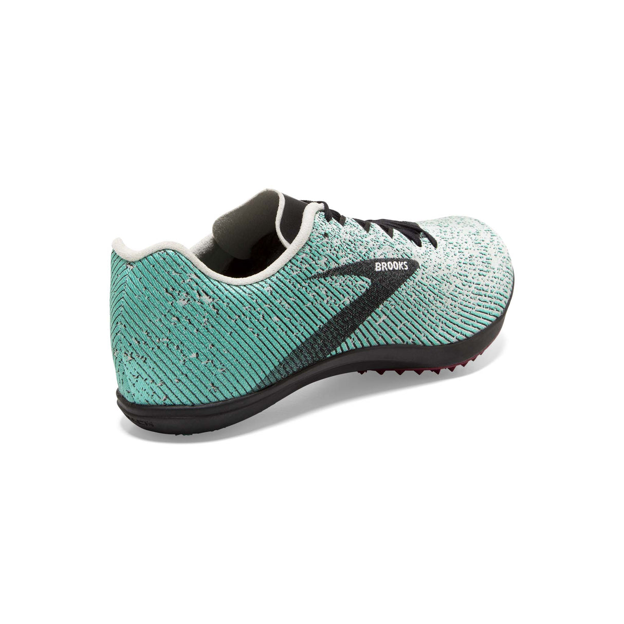 Brooks Mach 19 Spikeless souliers de course femme gris noir atlantis talon