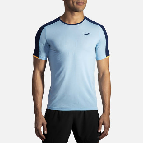 Brooks Atmosphere T-shirt de course pool navy homme