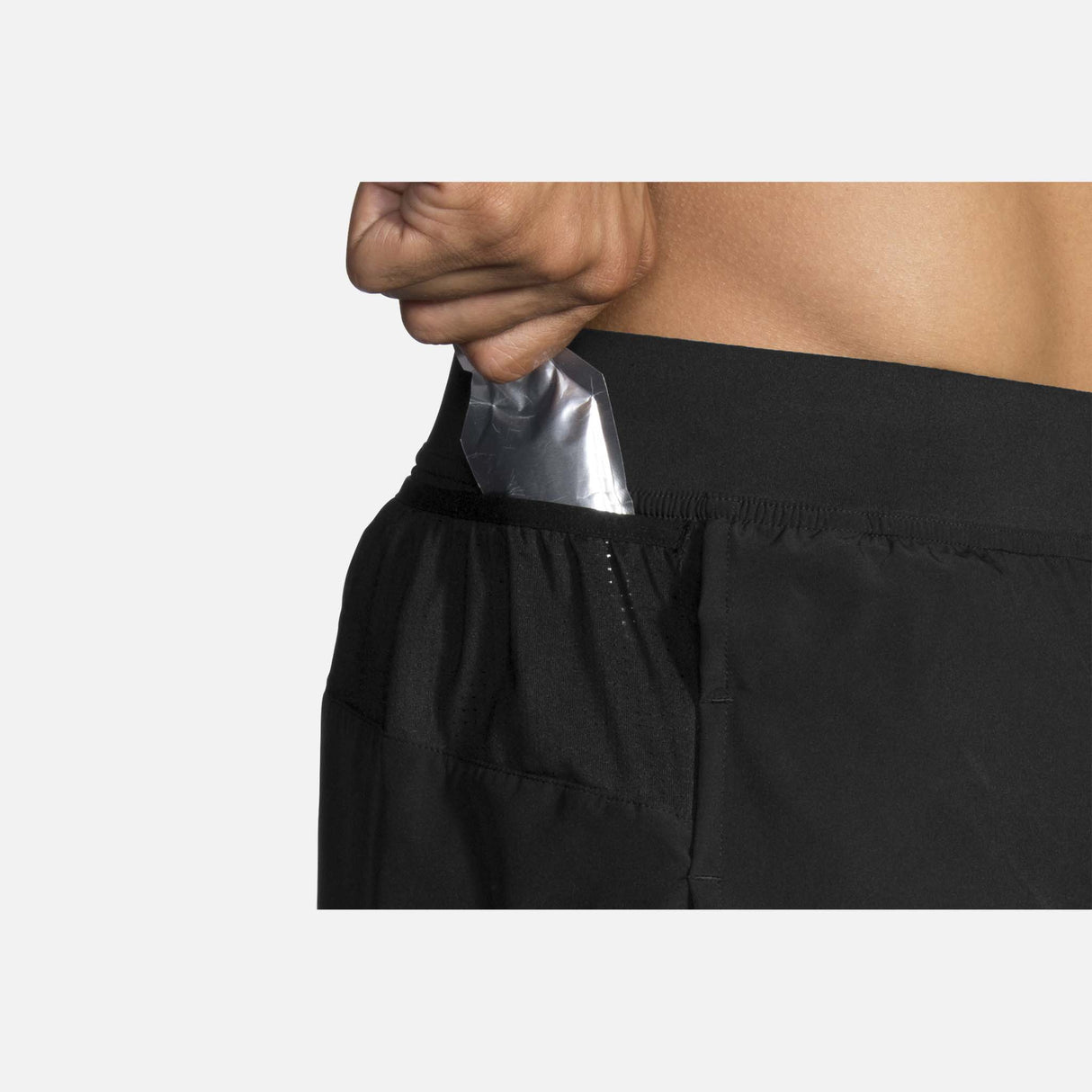 Brooks Sherpa 3" Split short course noir homme pochette