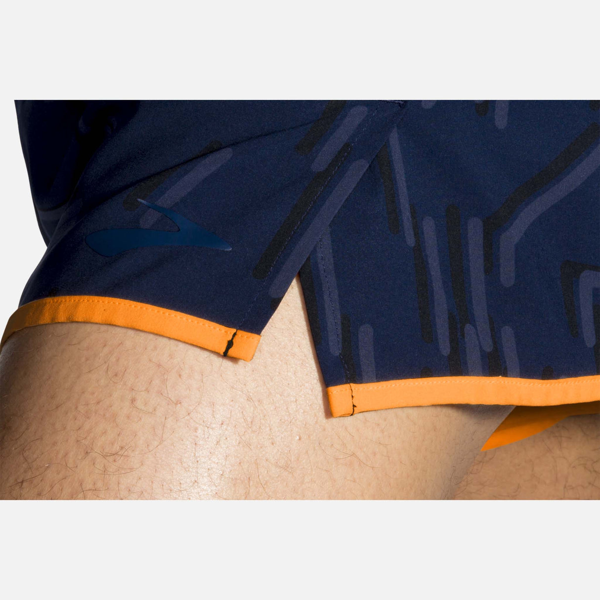 Brooks Sherpa 3" Split short course navy homme detail