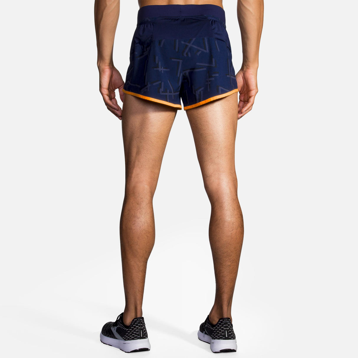 Brooks Sherpa 3" Split short course navy homme dos