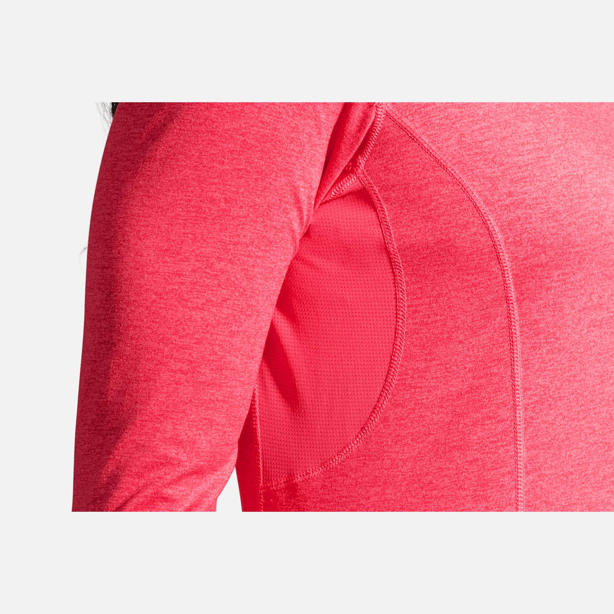 Brooks Dash 1/2 Zip chandail de course rose femme detail