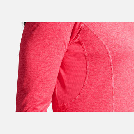 Brooks Dash 1/2 Zip chandail de course rose femme detail