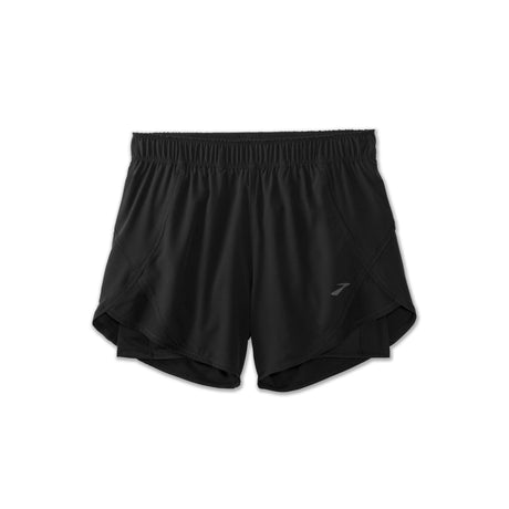 Brooks Chaser 5" 2-en-1 short course noir femme