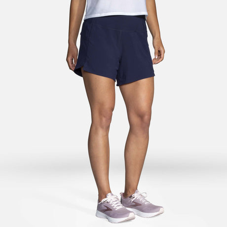 Brooks Chaser 5" shorts course marine femme face