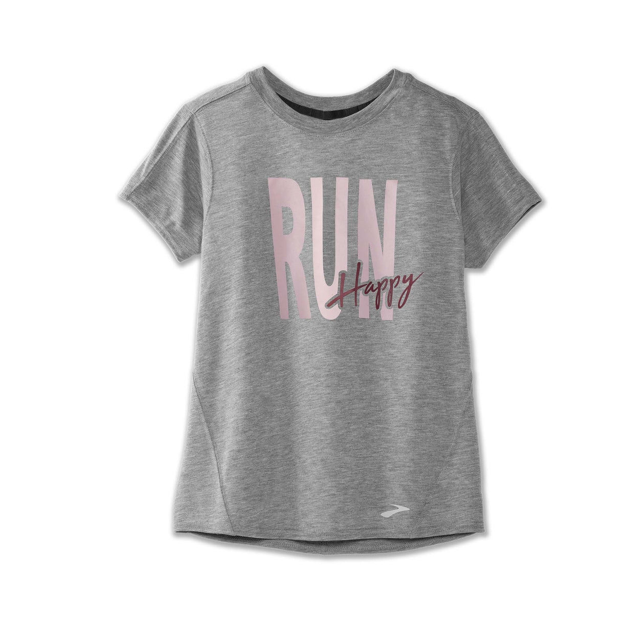 Brooks Distance Graphic T-shirt course heather ash femme