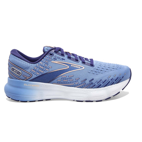 Brooks Glycerin 20 running femme blissful blue peach white