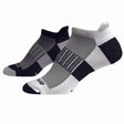 Brooks Ghost Midweight 2-Pack chaussettes de course a pied unisexe noir blanc oxford blanc