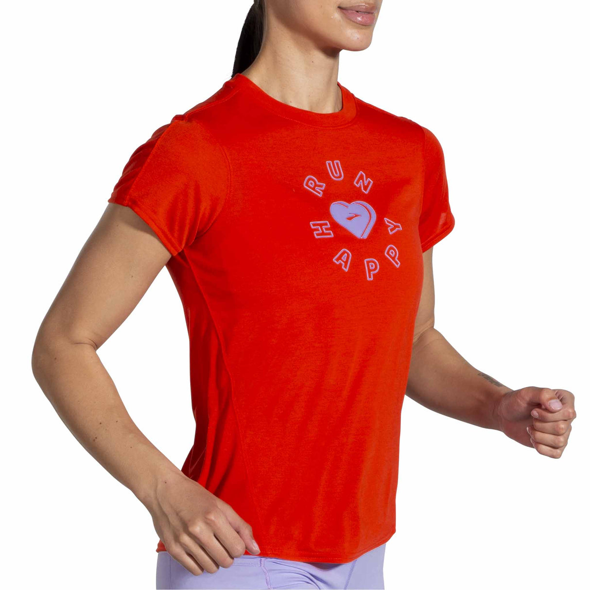 Brooks Brooks Distance Graphic T-shirt de course manches courtes pour femme