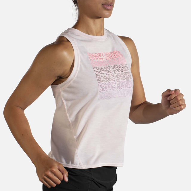 Brooks Brooks Distance Graphic camisole de course à pied sans manches pour femme