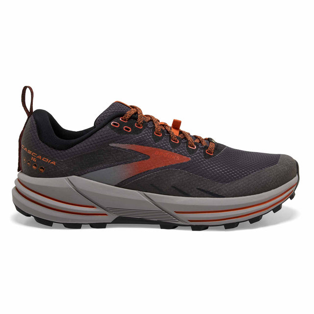 Brooks Cascadia 16 GTX chaussures de course à pied trail homme - Black / Ebony / Cinnabar