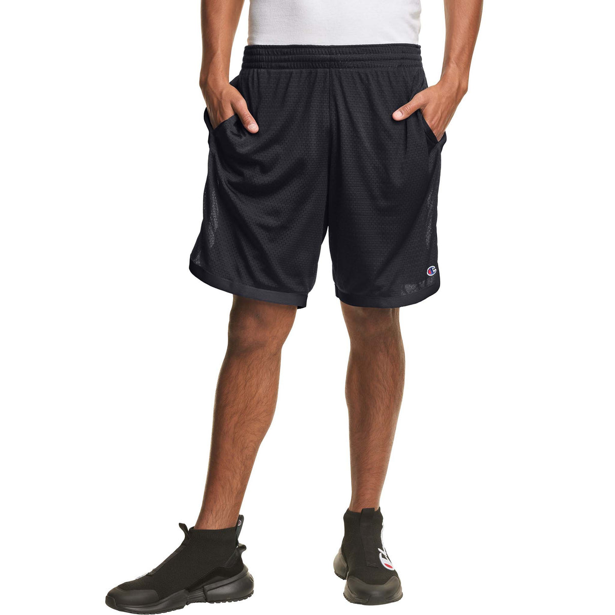 Champion 7 Inch Taped Mesh Short noir homme