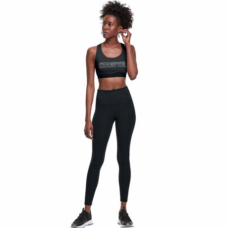 Champion Absolute Eco Sports Bra Graphic Outline Colorblock Logo soutien-gorge sport - Noir - modèle