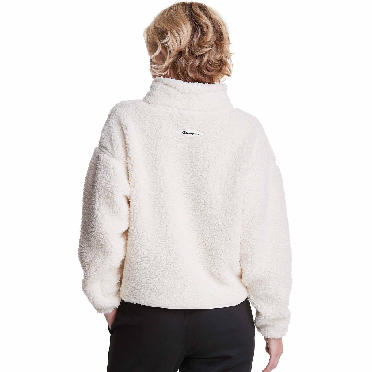 Champion Cozy High Pile Quarter Zip - Natural