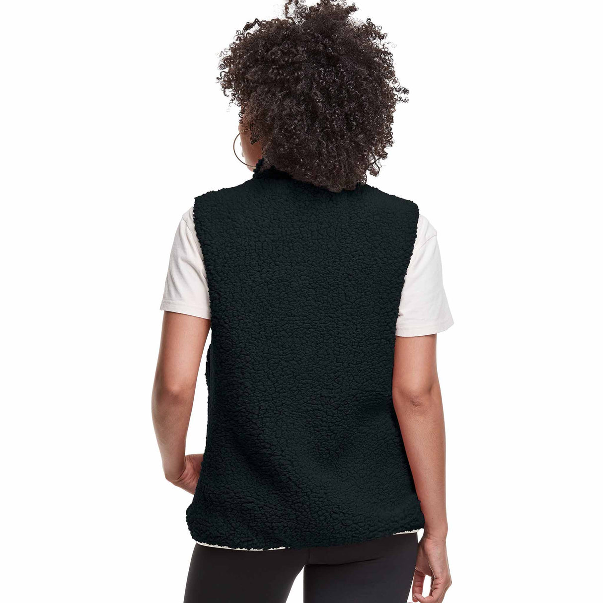 Champion Veste molleton Cozy High Pile Reversible Vest - Black/Natural
