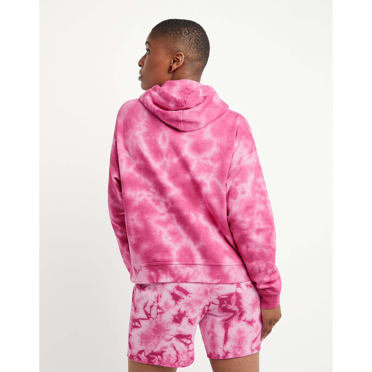 Champion Relaxed Fleece Dye Hoodie crushed dye inari femme dos