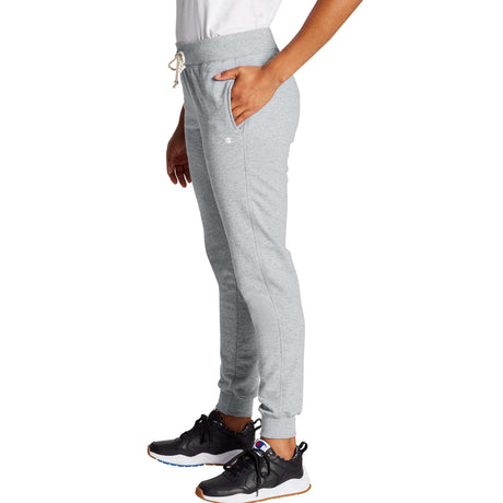 Champion French Terry Jogger pantalon gris oxford en molleton pour femme lateral