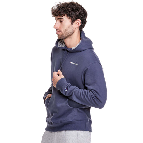 Champion Powerblend Graphic Hoodie sweatshirt classic sky blue lateral 2