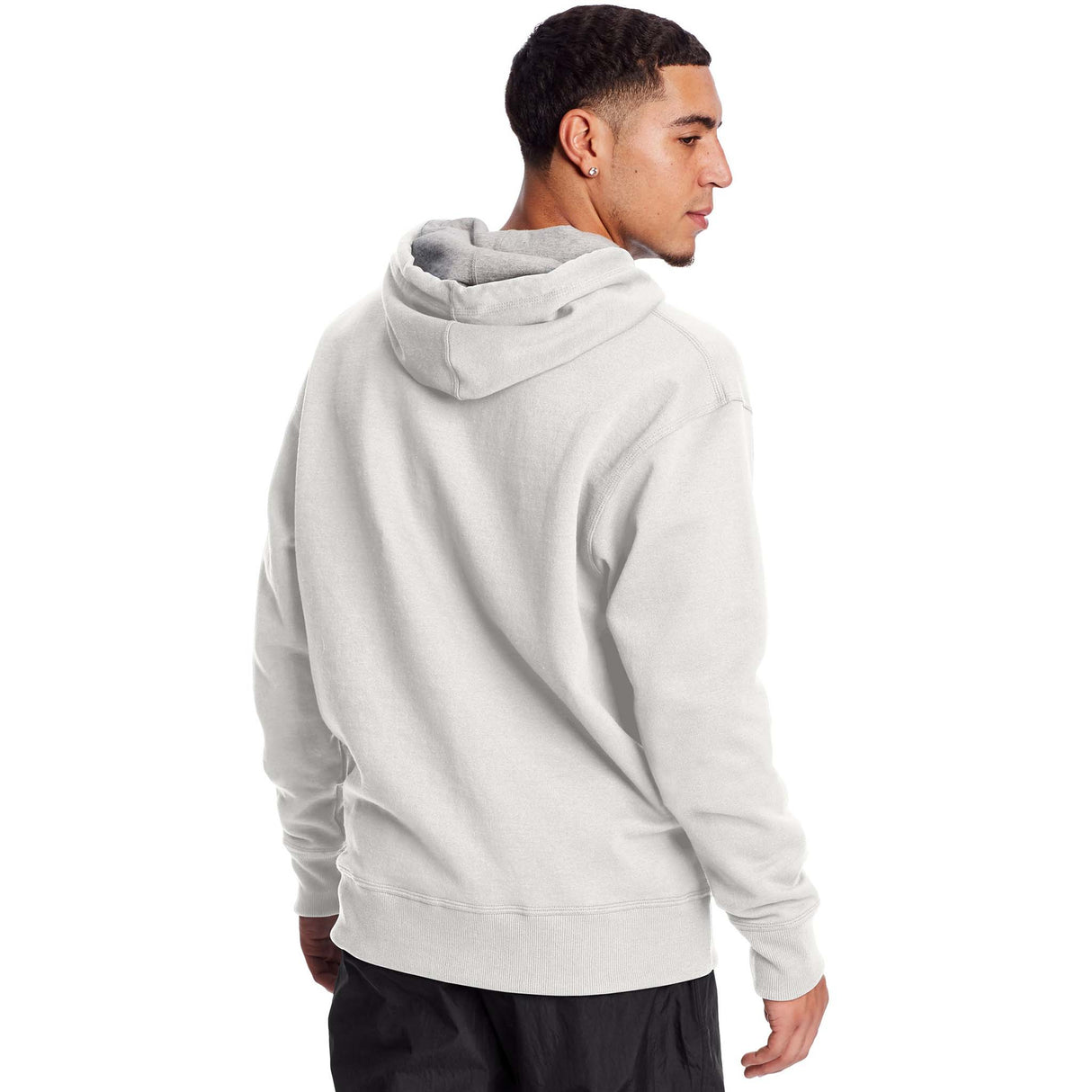 Champion Powerblend Graphic Hoodie sweatshirt blanc dos