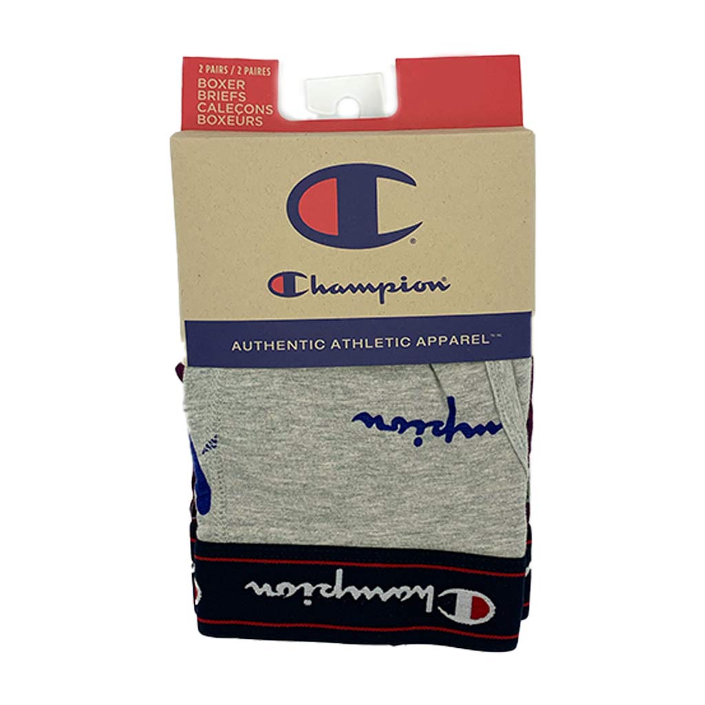 Champion Boxer Champion C Script et Logo pour homme en paire