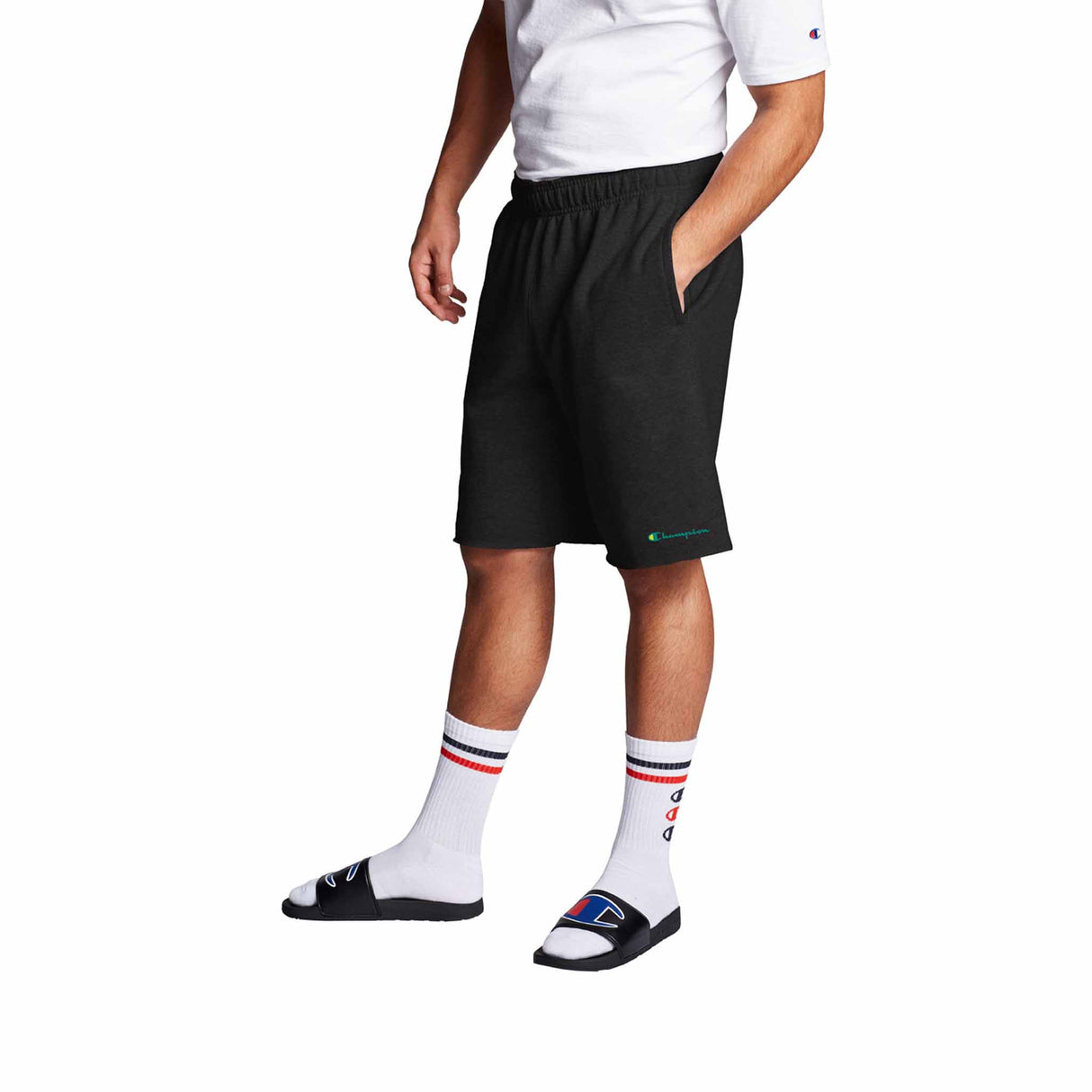 Champion Champion 10 Inch Powerblend Graphic Short en molleton pour homme