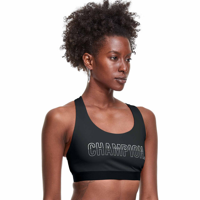 Champion Champion Absolute Eco Sports Bra Graphic Outline Colorblock Logo soutien-gorge sport
