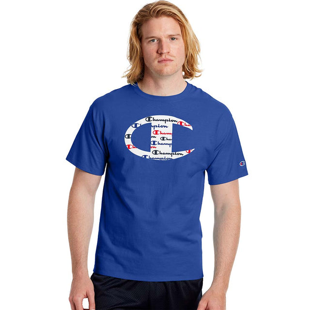 Champion Champion Classic Jersey Ringer Tee Big C Logo T-shirts manches courtes pour homme