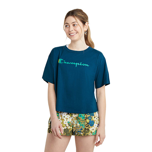 Champion Champion Cropped Tee SP Dye t-shirt pour femme