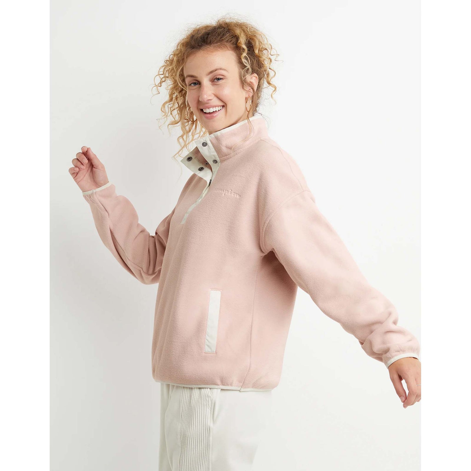 Champion Champion Explorer Fleece Snap Pull-over à demi-fermeture pressionnée femme