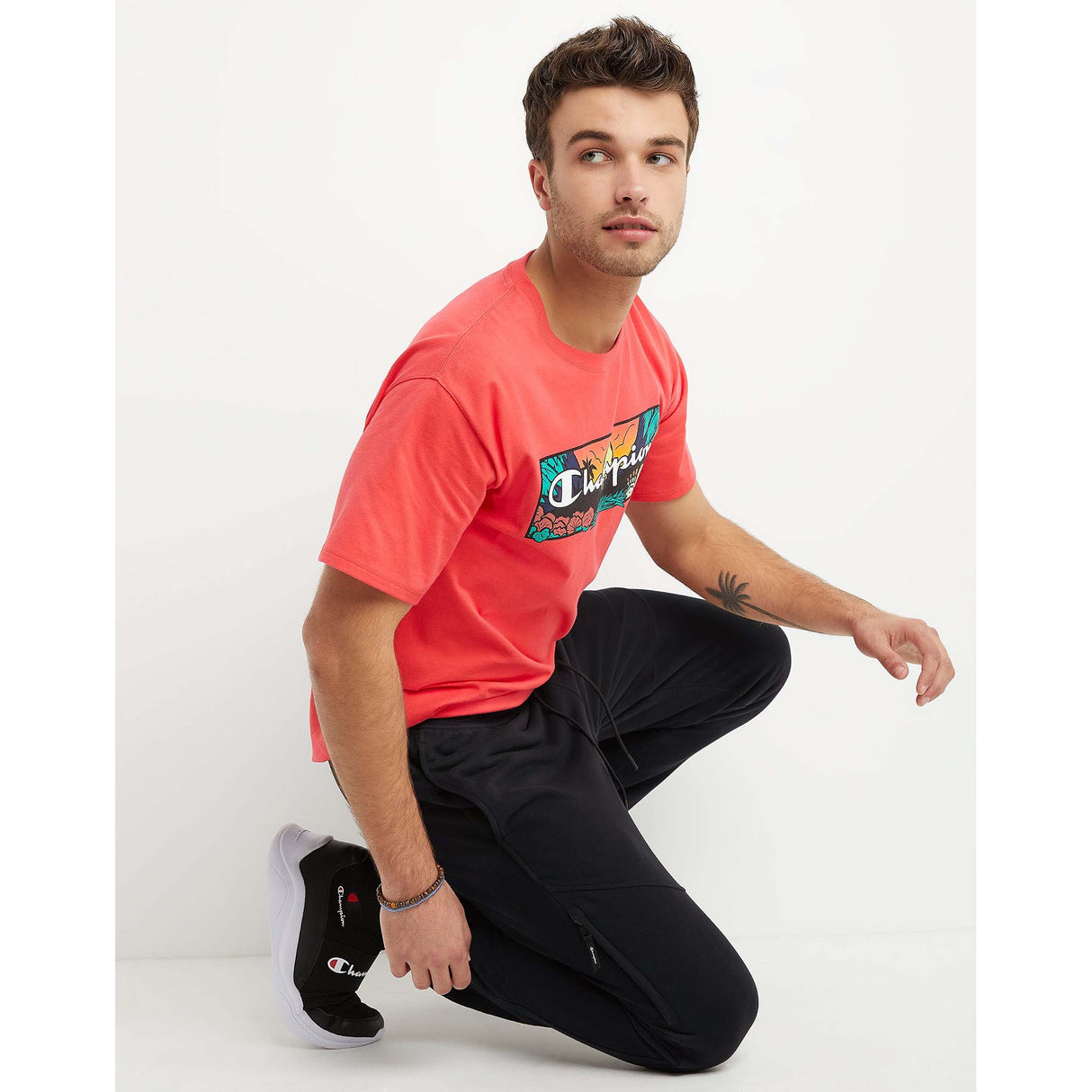 Champion Champion Global Explorer French Terry pantalon jogger tissu bouclette homme