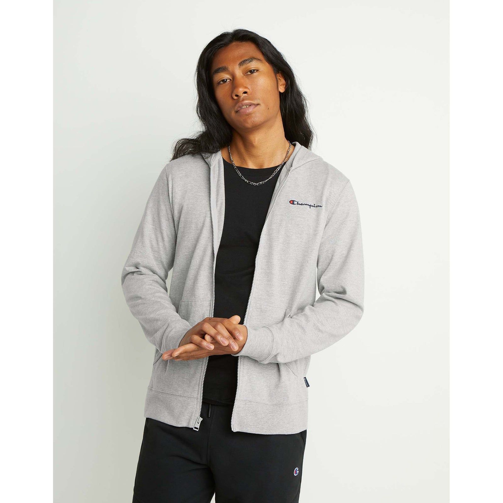 Champion Champion Middleweight T-shirt Hoodie sweatshirt à capuche et zip homme