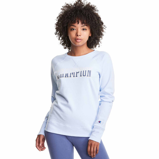 Champion Champion Powerblend Classic Crew Block Logo chandail molletonné pour femme