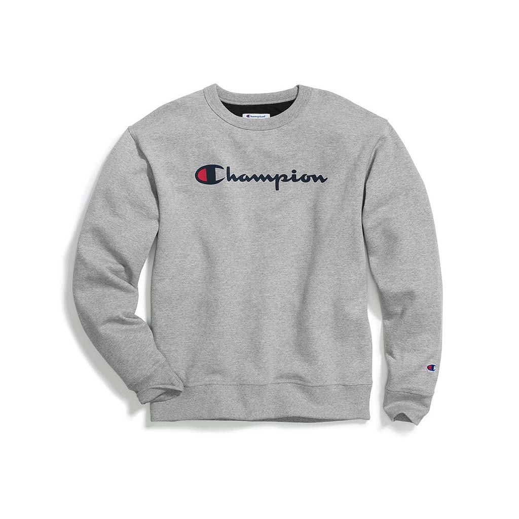 Champion Champion Powerblend Graphic Crew sweatshirt Script Logo pour homme