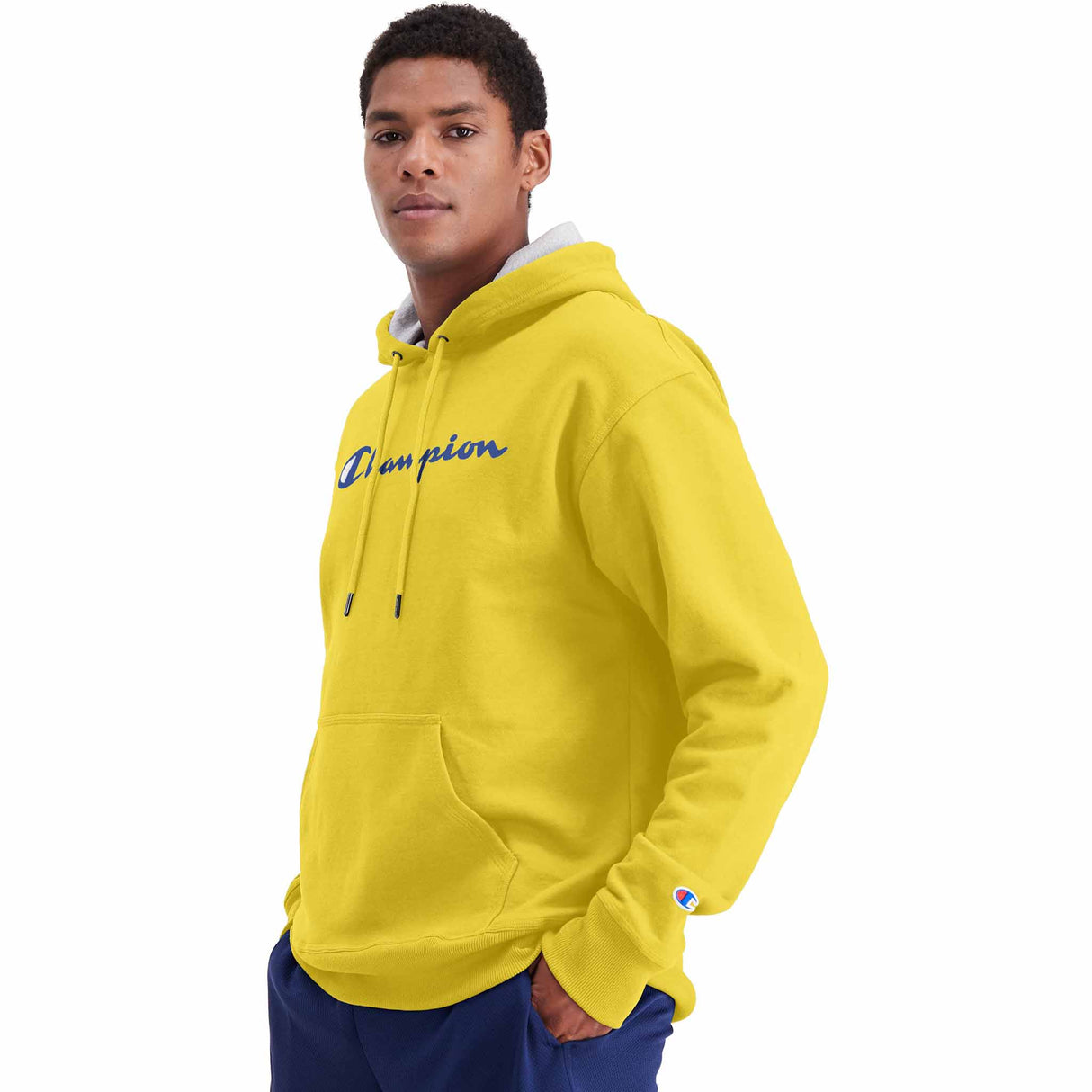 Champion Champion Powerblend Graphic Hoodie Script logo sweatshirt a capuche pour homme