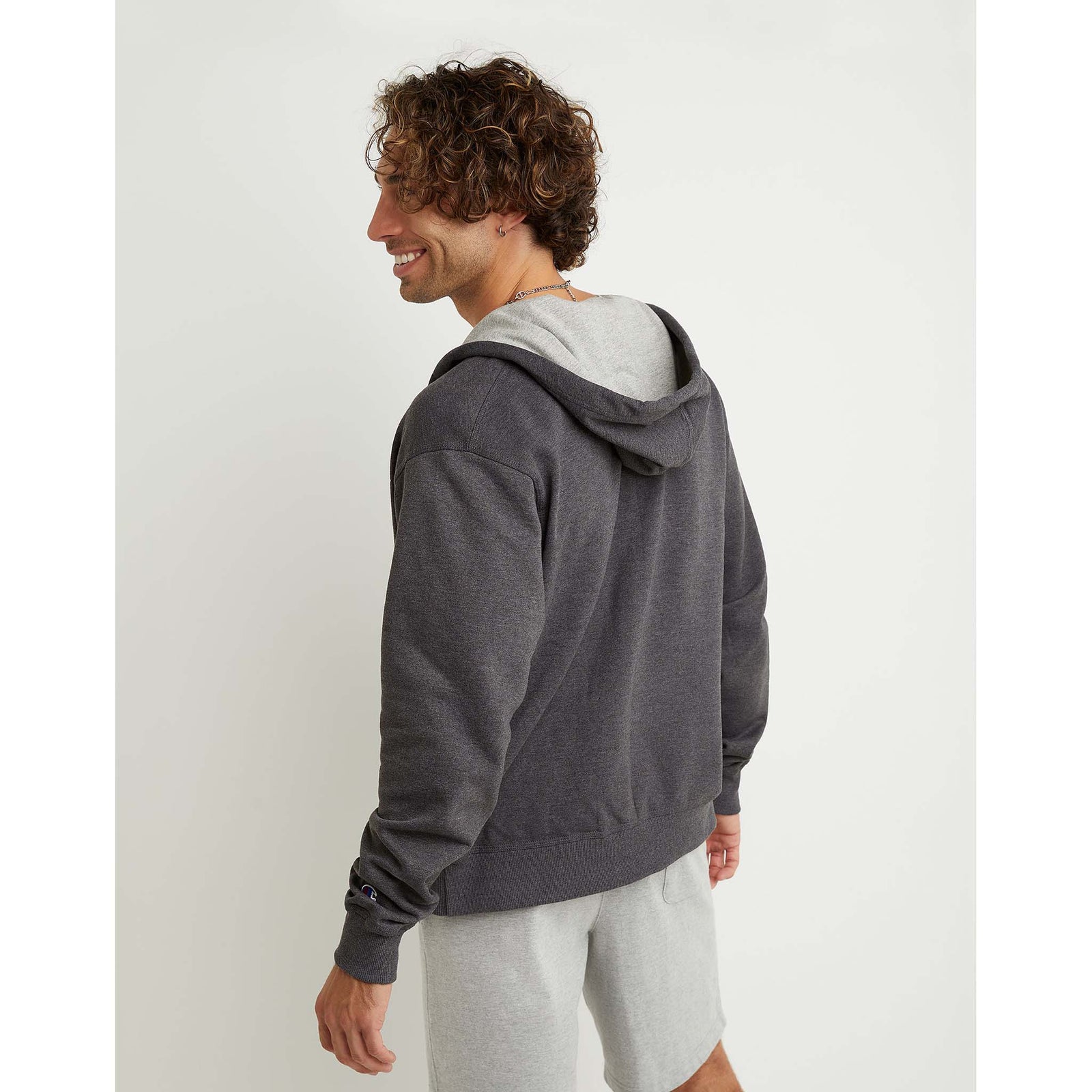 Champion Champion Powerblend Graphic Hoodie sweatshirt à capuche et à zip homme