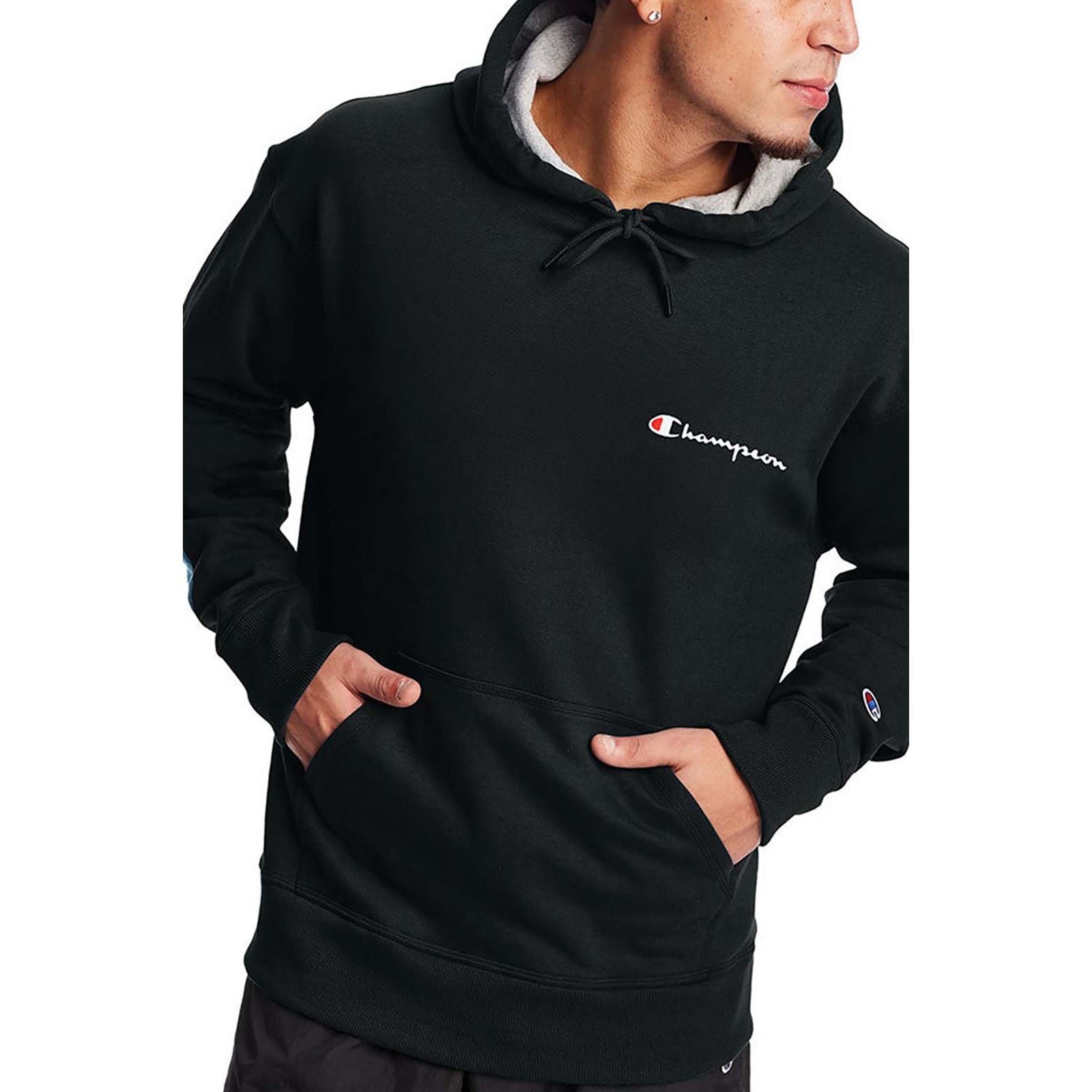 Champion Champion Powerblend Graphic Hoodie sweatshirt a capuche small script logo pour homme