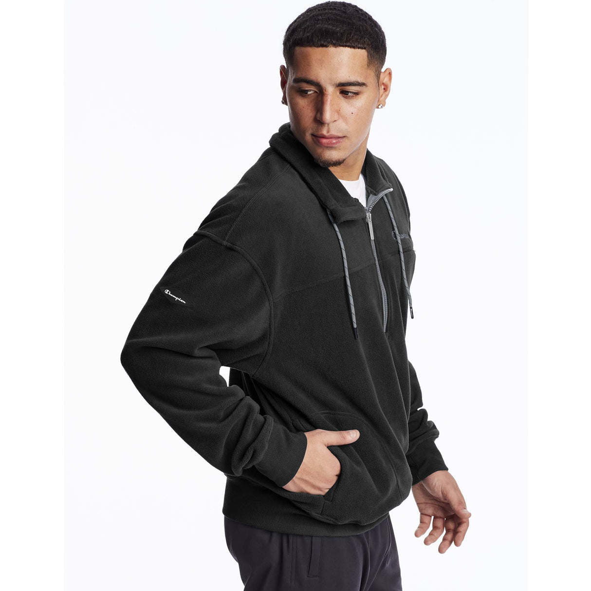 Champion Champion Urban Polar Fleece 1/4 zip script logo pour homme