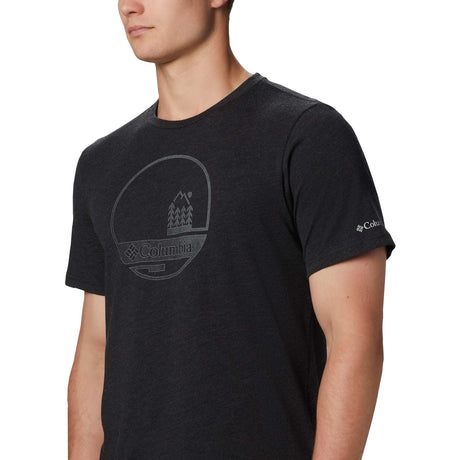 Columbia Bluff Mesa t-shirt noir manches courtes pour homme lat