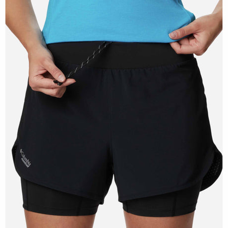 Columbia Endless Trail 2-in-1 Running Short avec cuissard intégré pour femme - Noir