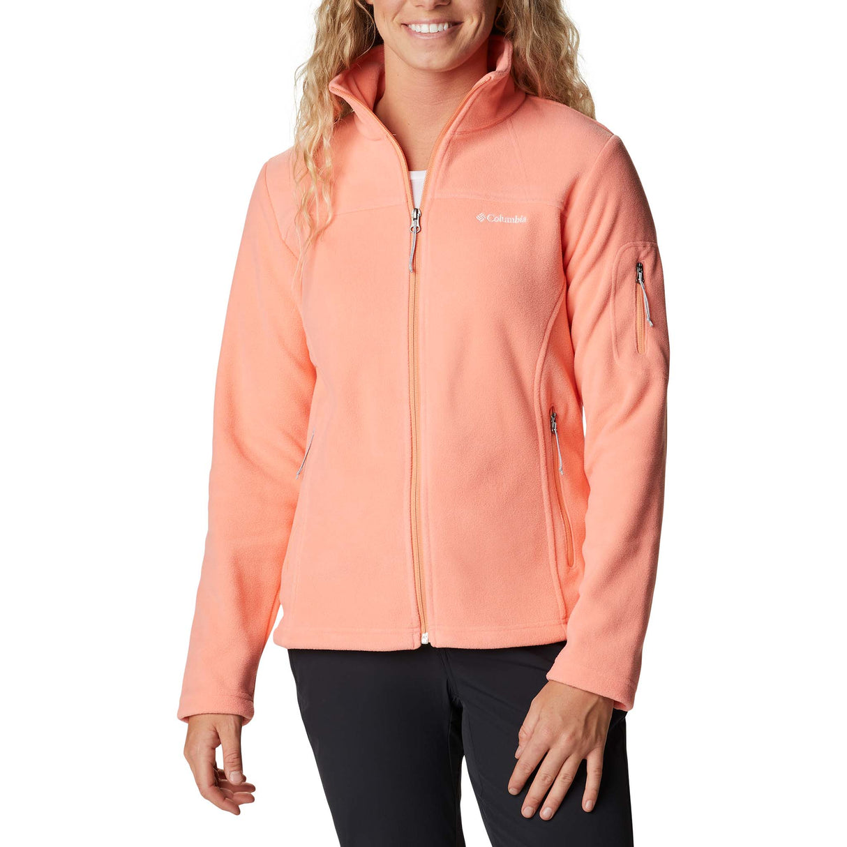 Veste polaire Columbia Fast Trek II Full Zip pour femme coral reef live