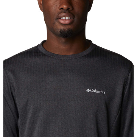 Columbia Park View chandail laine polaire à col rond noir chiné homme detail