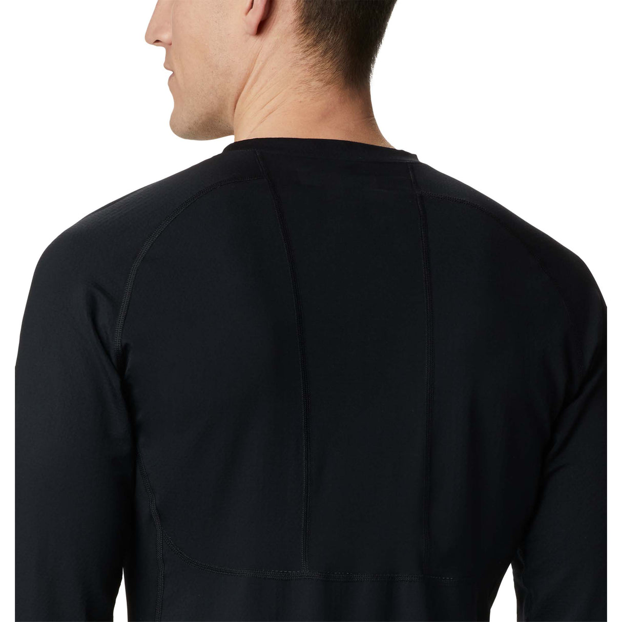 Columbia Omni-Heat 3D Knit Crew II haut a manches longues sport noir homme dos 2