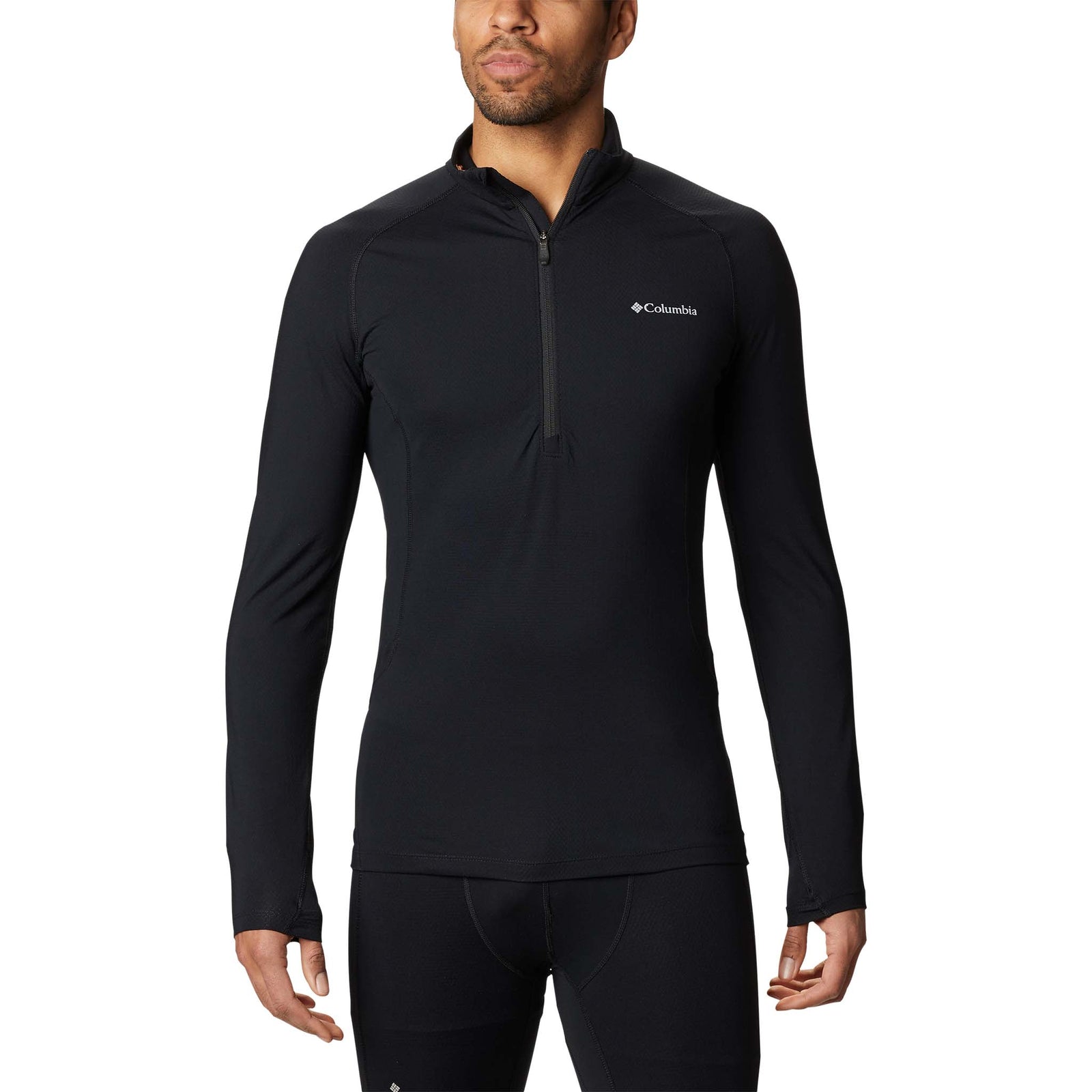 Columbia Columbia Omni-Heat 3D Knit Crew II demi-zip haut à manches longues homme