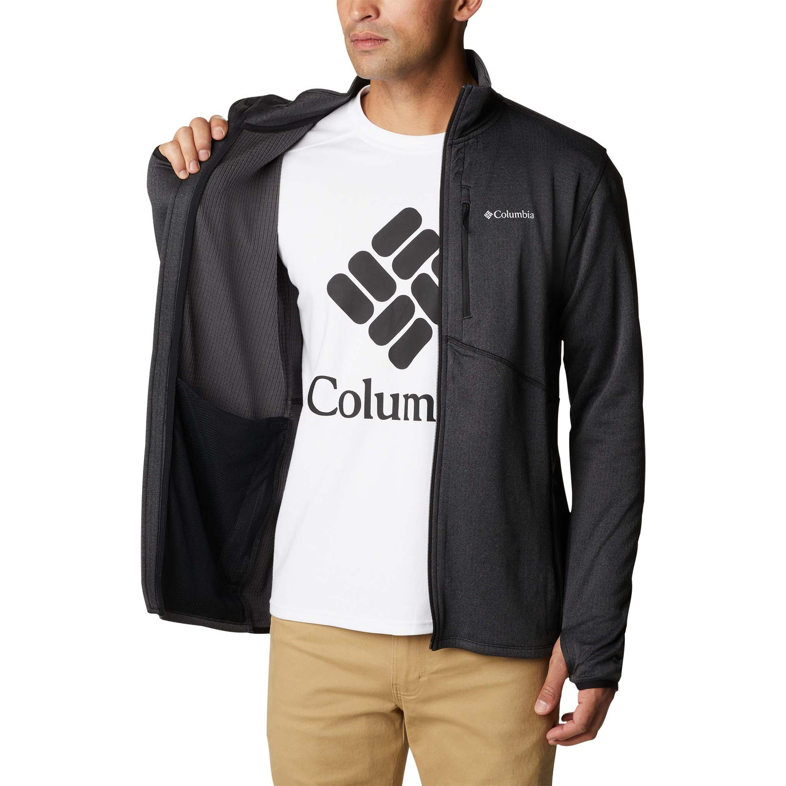 Columbia Columbia Park View chandail laine polaire à fermeture éclair homme