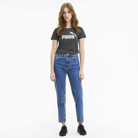 T-shirt Puma Essential chiné noir modele