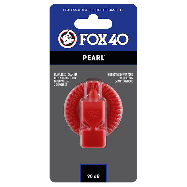 Fox 40 Sifflet d'arbitre avec attache Flex-Coil Fox 40 Pearl Safety