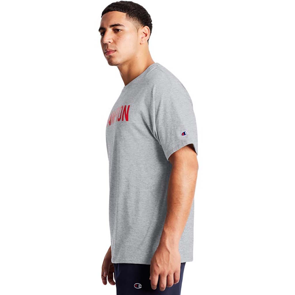 Champion Classic Jersey Block Logo T-shirts gris oxford lat